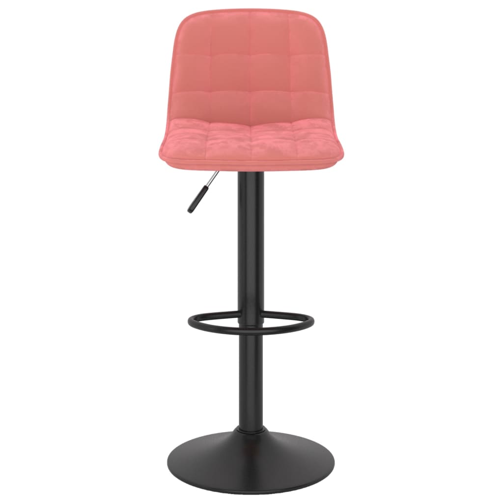 Tabourets de bar lot de 2 rose velours - XIOS