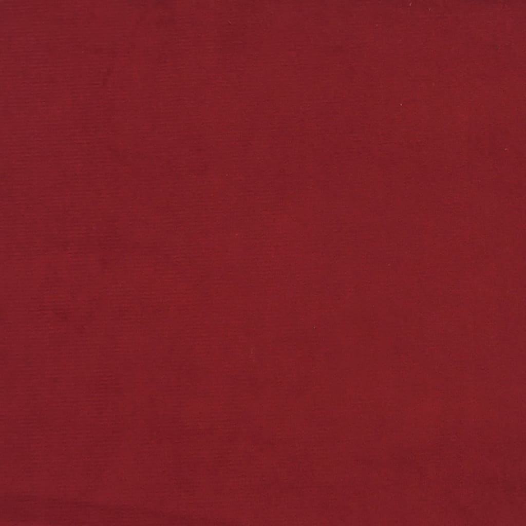 Tabourets de bar lot de 2 rouge bordeaux velours - XIOS