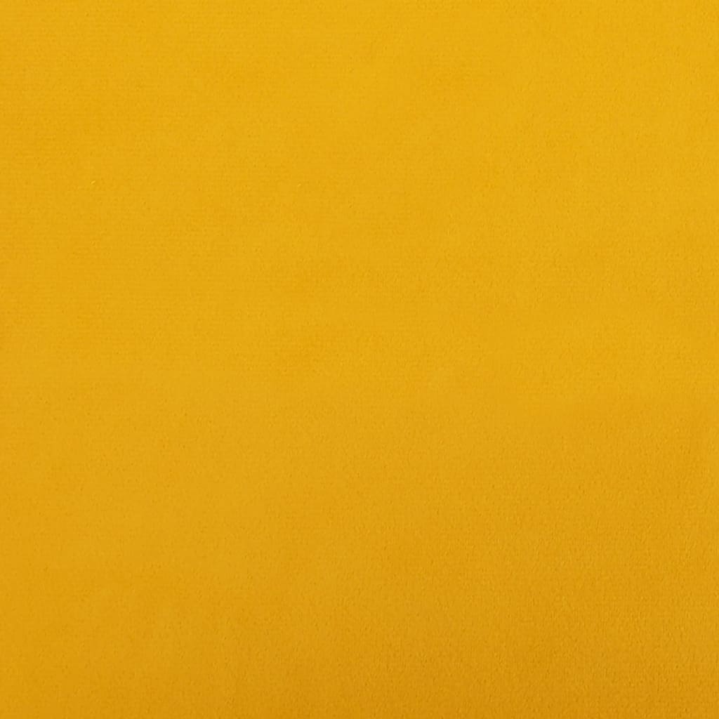 Tabourets de bar lot de 2 Jaune Velours - XIOS