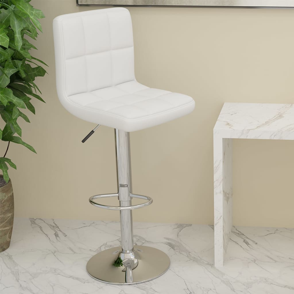 Tabouret de bar Blanc Similicuir - XIOS