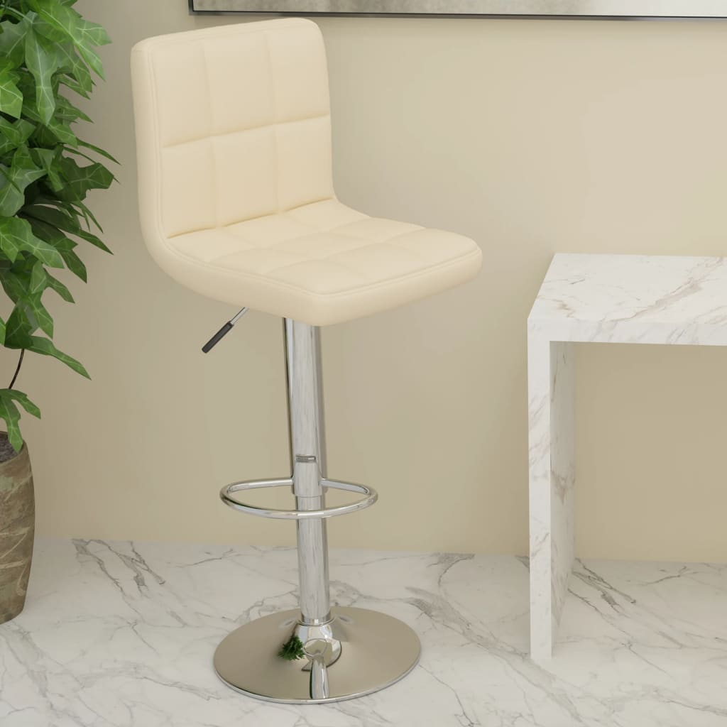 Tabouret de bar Crème Similicuir - XIOS