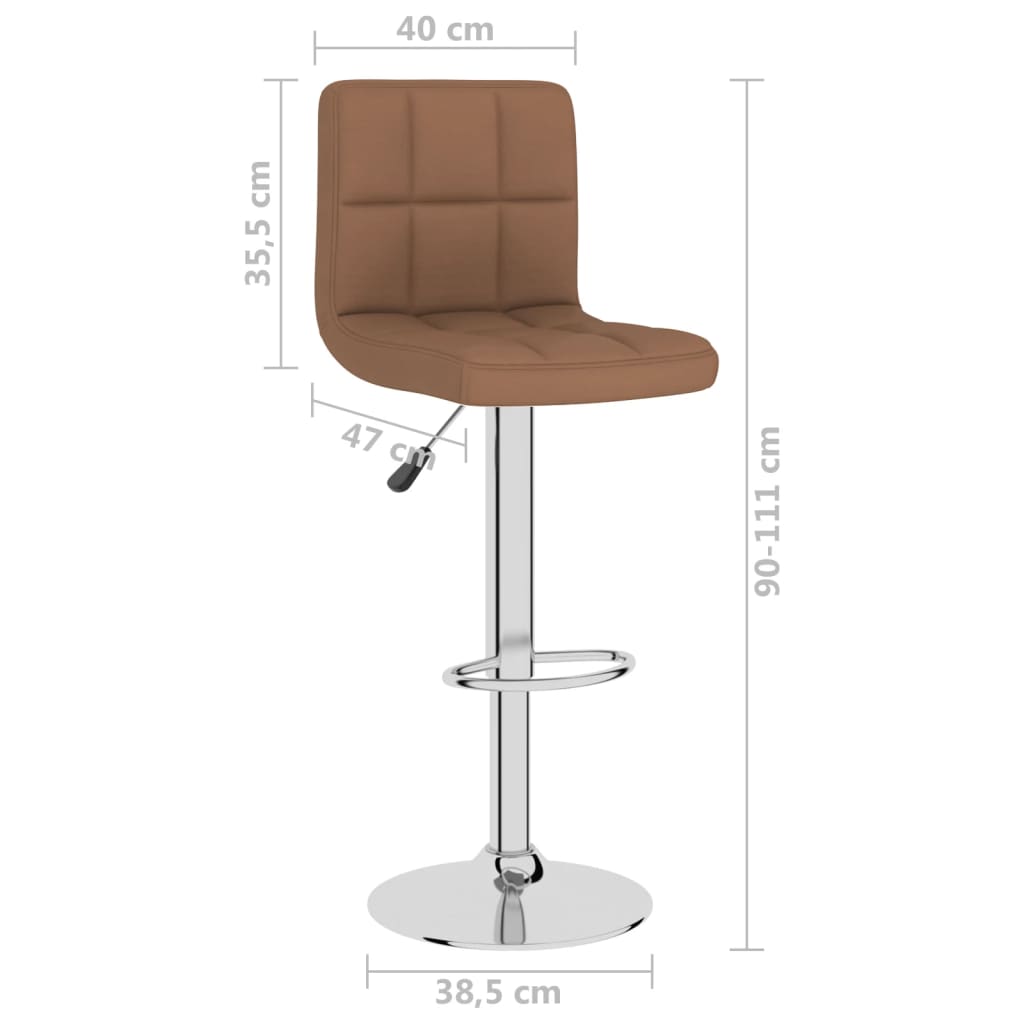 Tabouret de bar Marron Tissu - XIOS