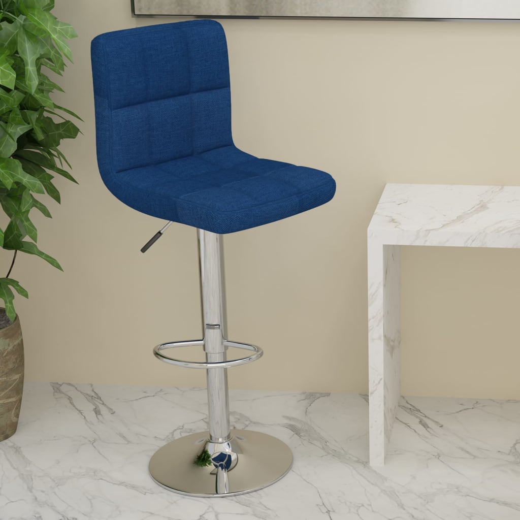 Tabouret de bar Bleu Tissu - XIOS