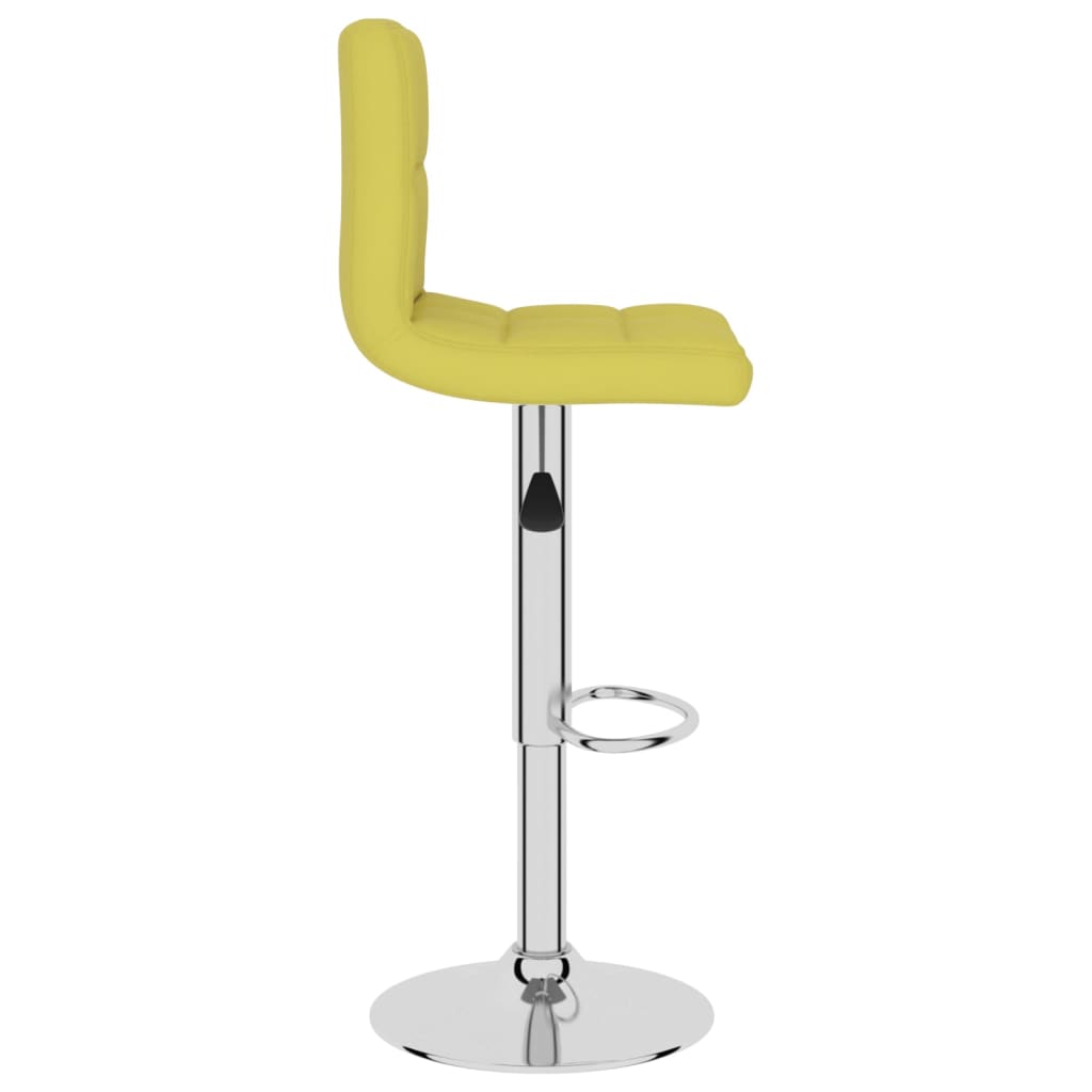 Tabourets de bar lot de 2 vert tissu