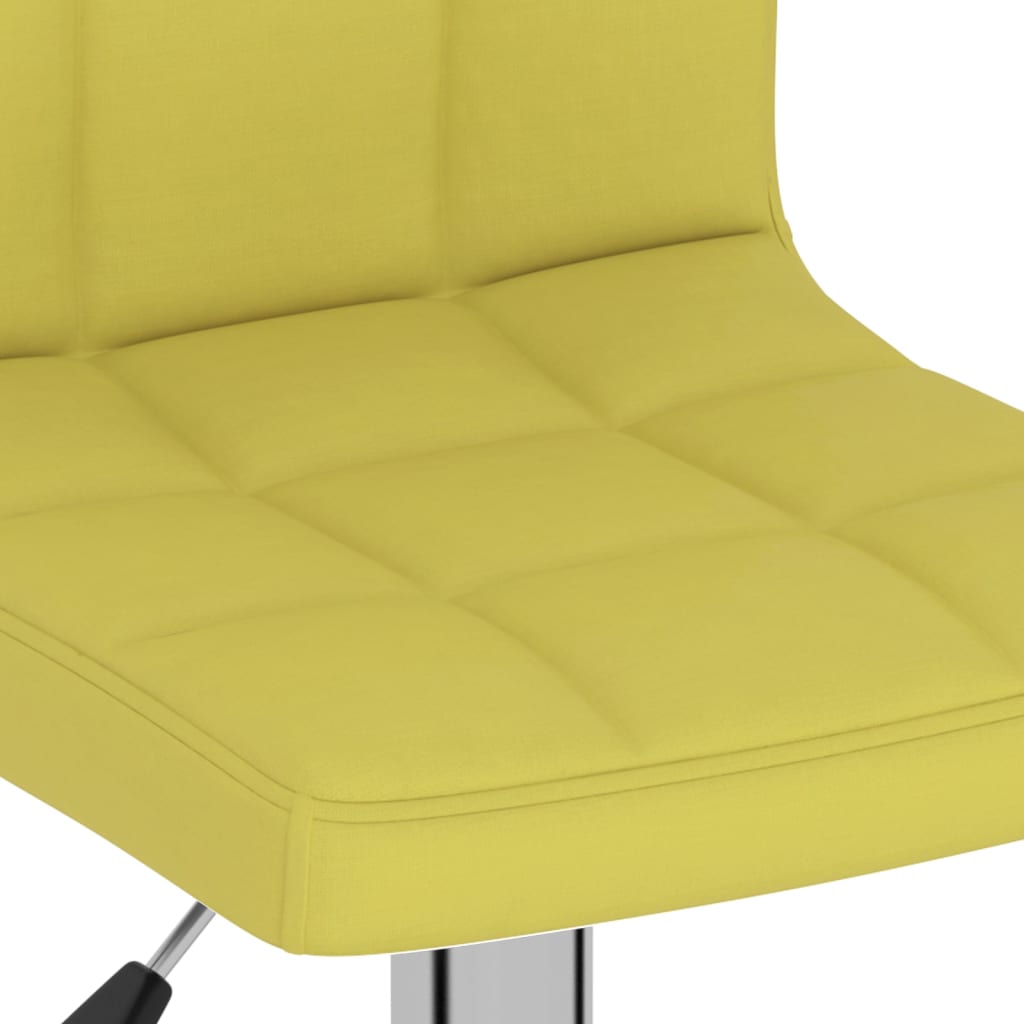 Tabourets de bar lot de 2 vert tissu