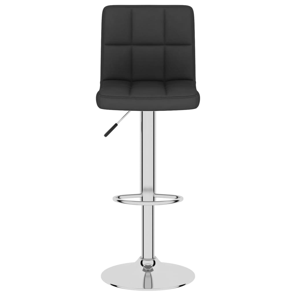 Tabourets de bar lot de 2 noir tissu - XIOS