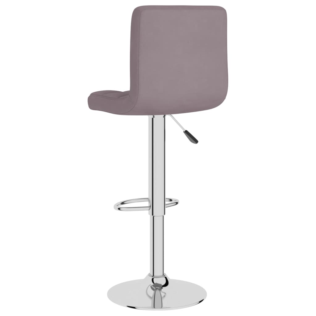 Tabourets de bar lot de 2 taupe tissu - XIOS