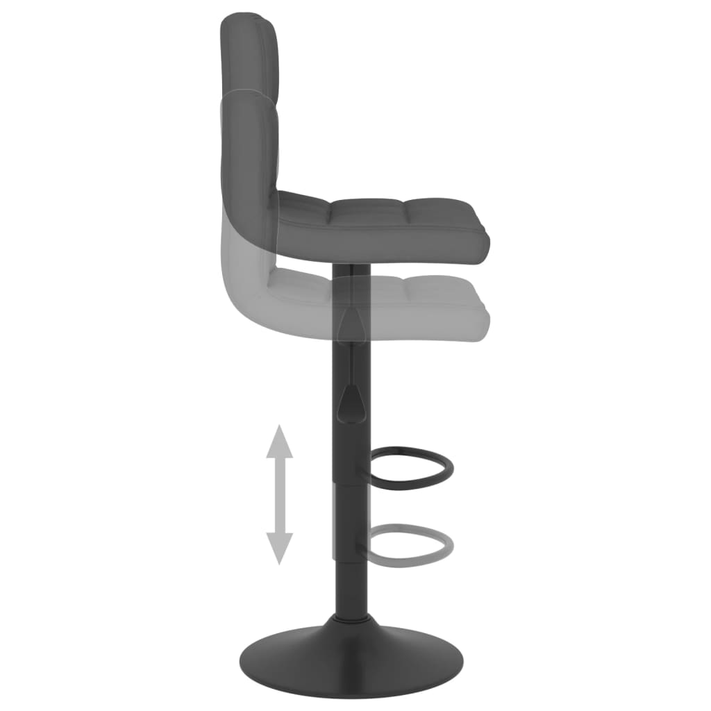 Tabouret de bar Gris foncé Tissu - XIOS