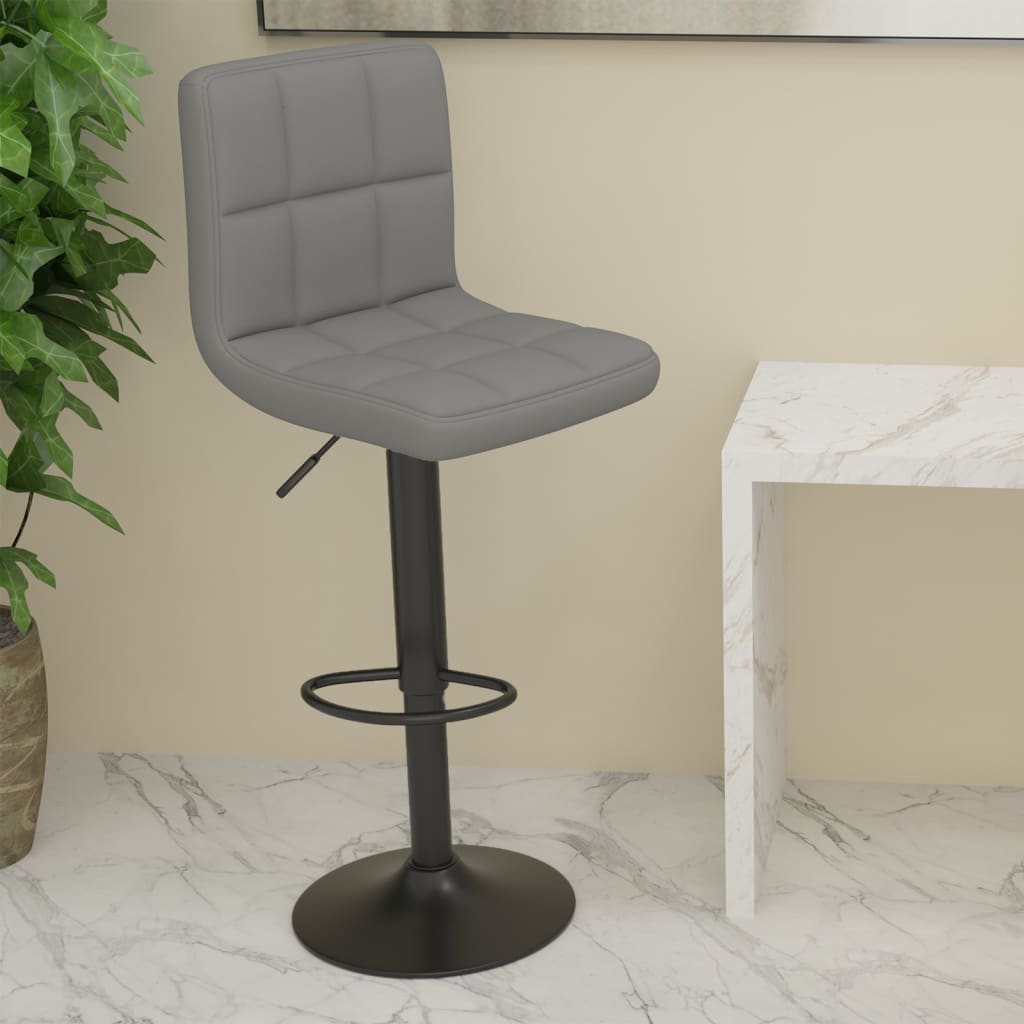 Tabouret de bar Gris clair Tissu - XIOS