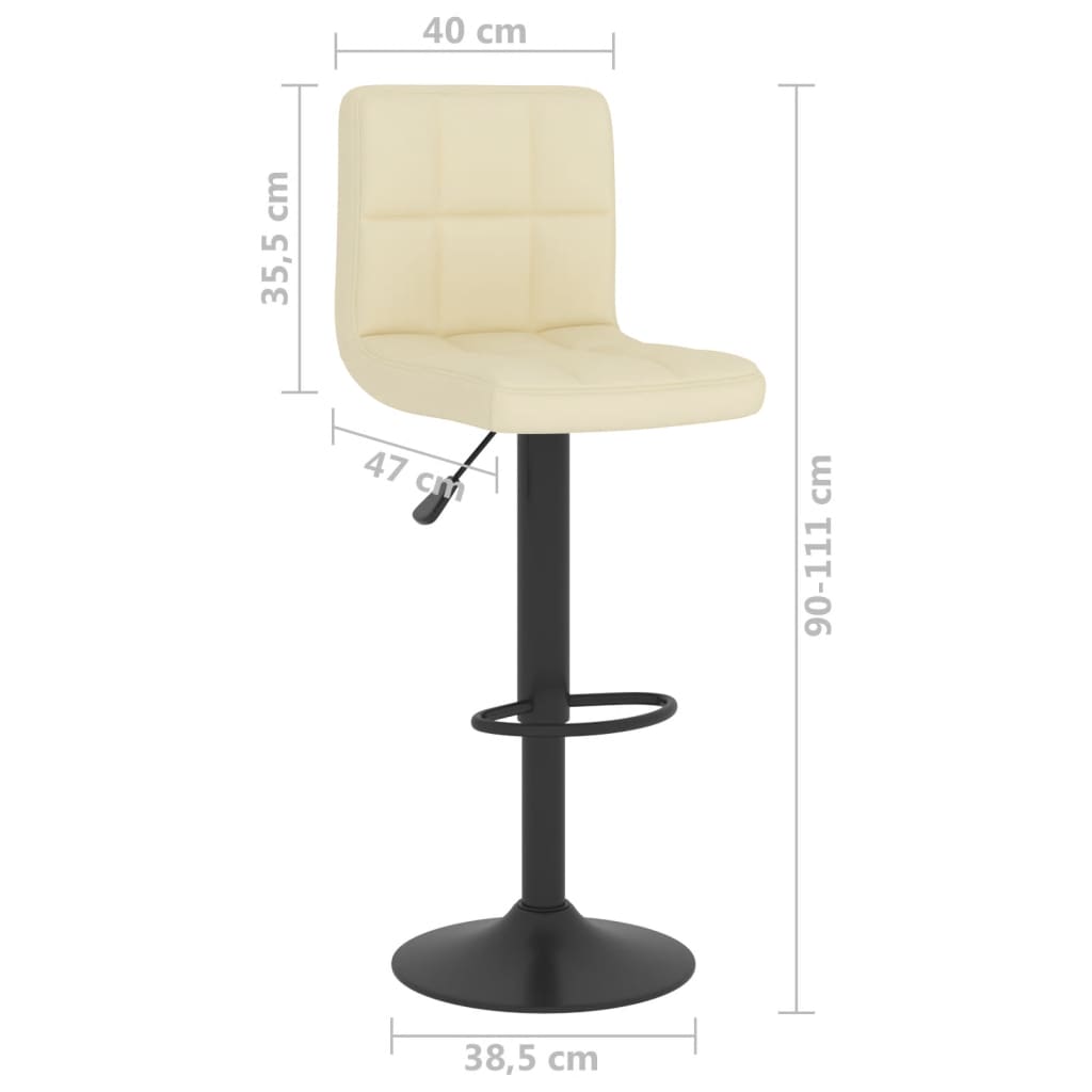 Tabouret de bar Crème Tissu - XIOS