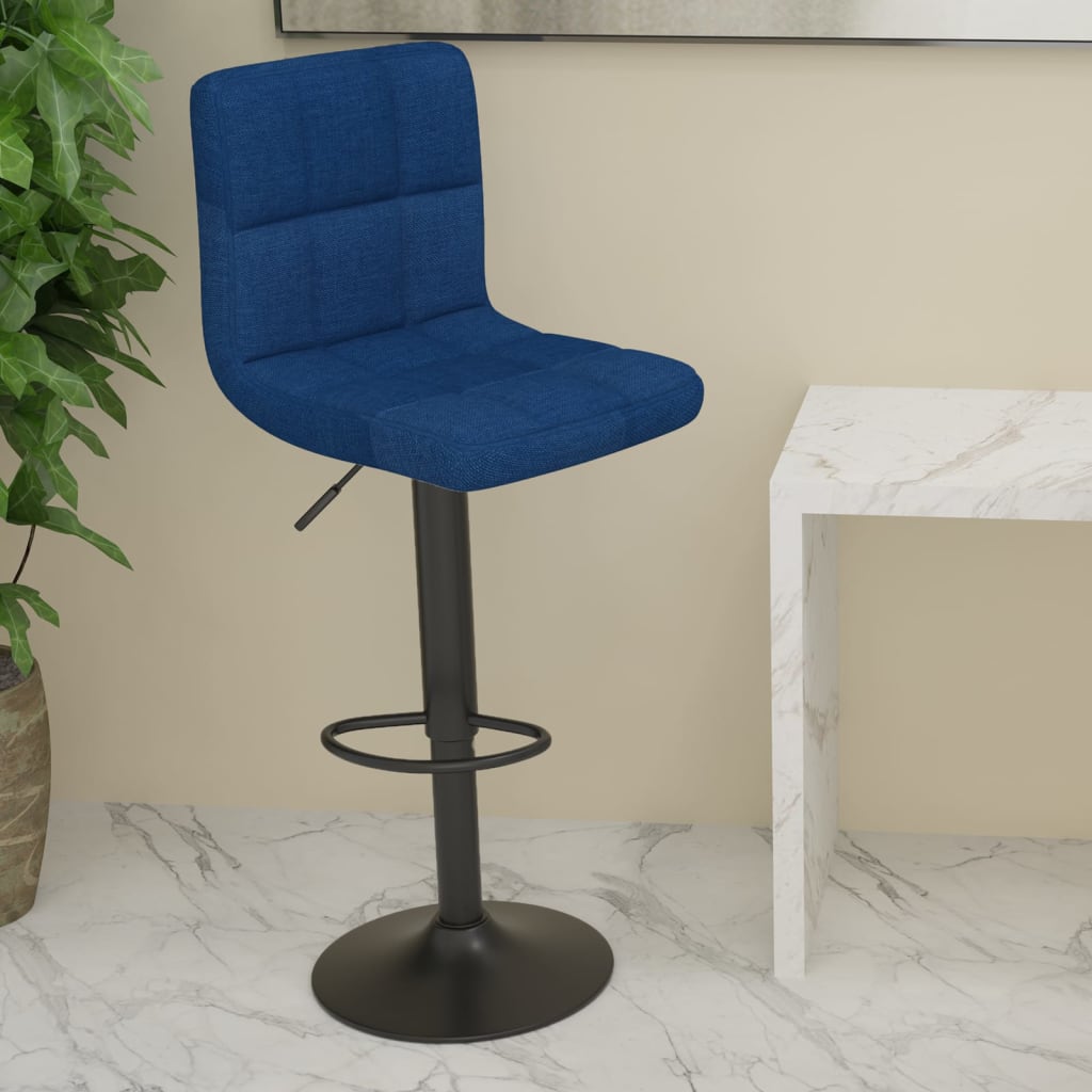 Tabouret de bar Bleu Tissu - XIOS