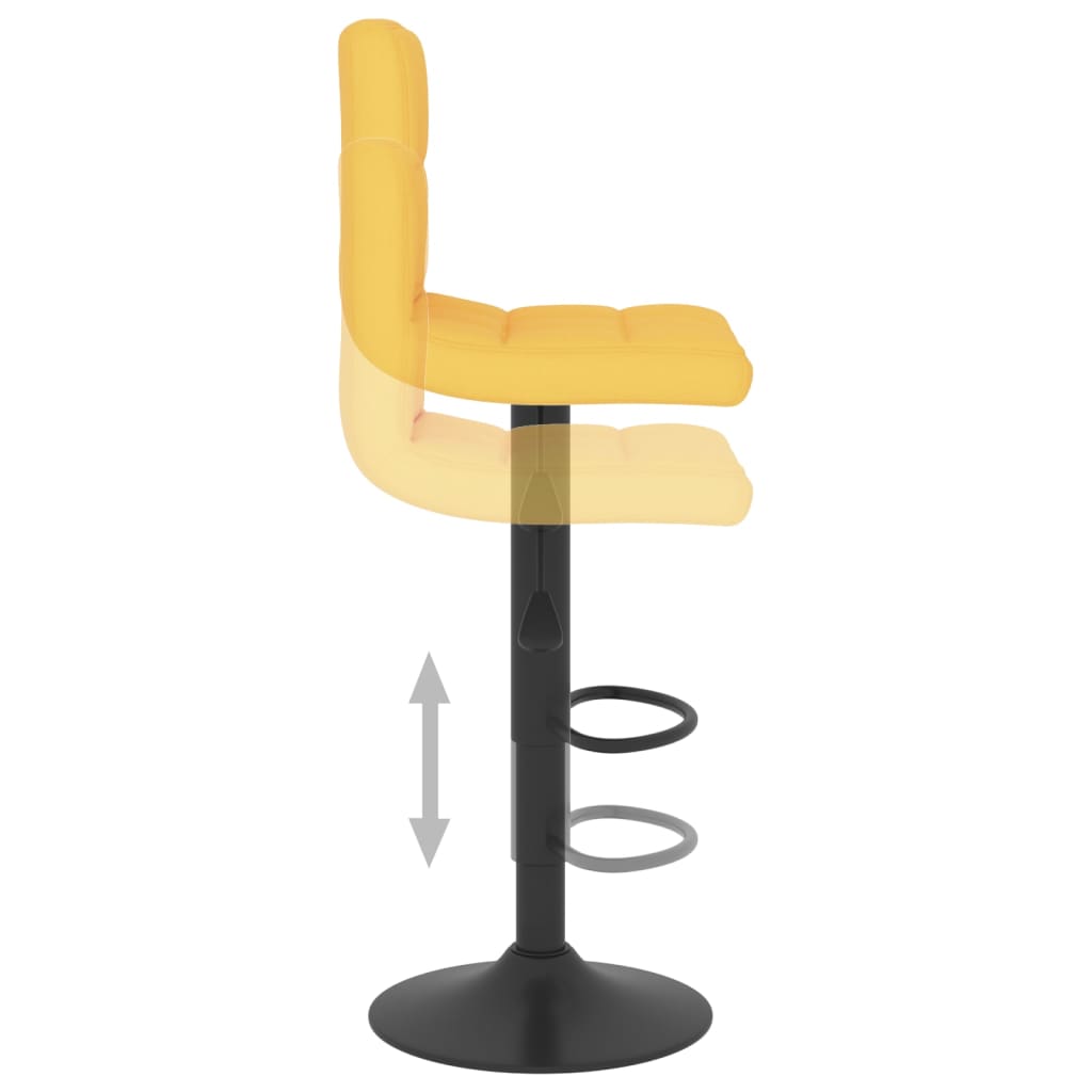 Tabouret de bar Jaune moutarde Tissu - XIOS