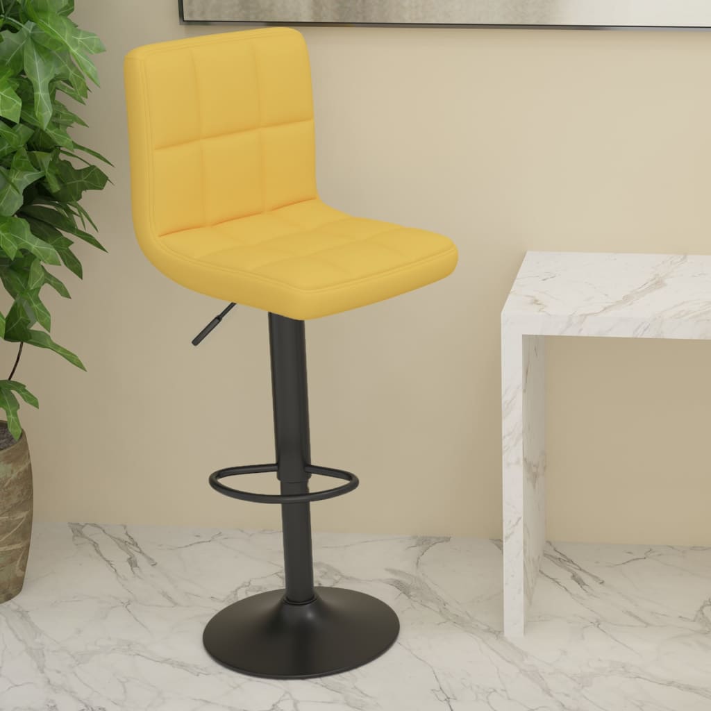 Tabouret de bar Jaune moutarde Tissu - XIOS