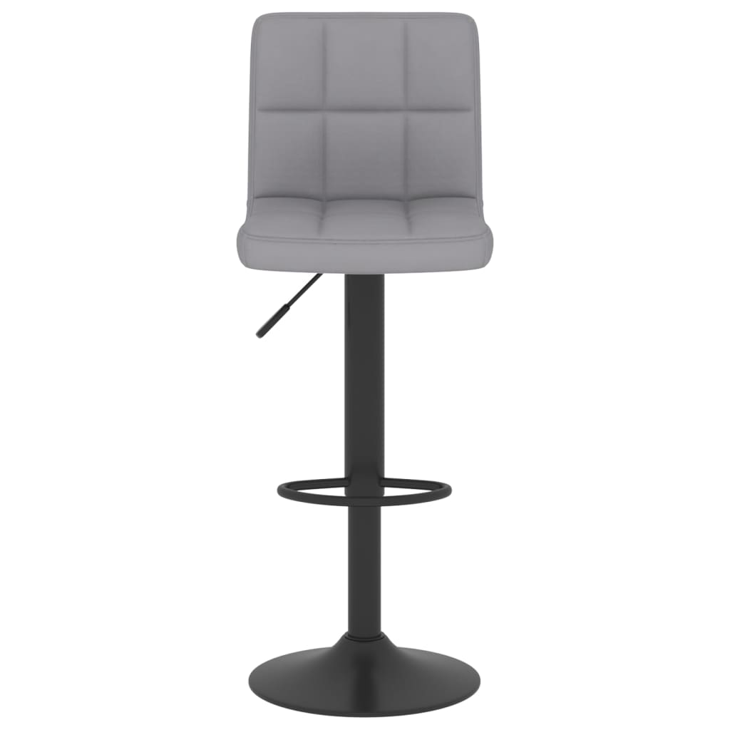 Tabourets de bar lot de 2 gris clair tissu - XIOS