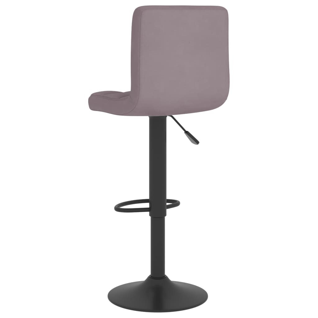 Tabourets de bar lot de 2 taupe tissu - XIOS