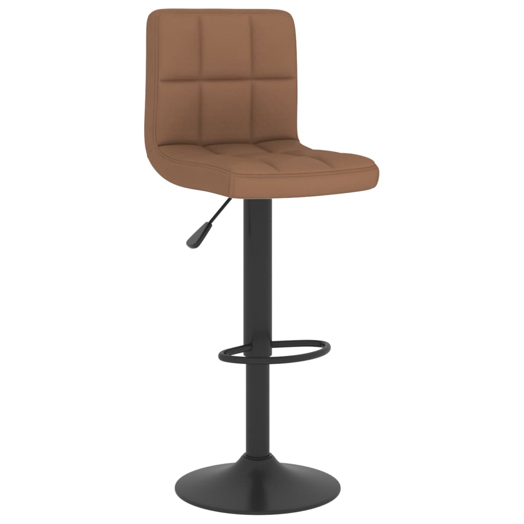 Tabourets de bar lot de 2 marron tissu - XIOS