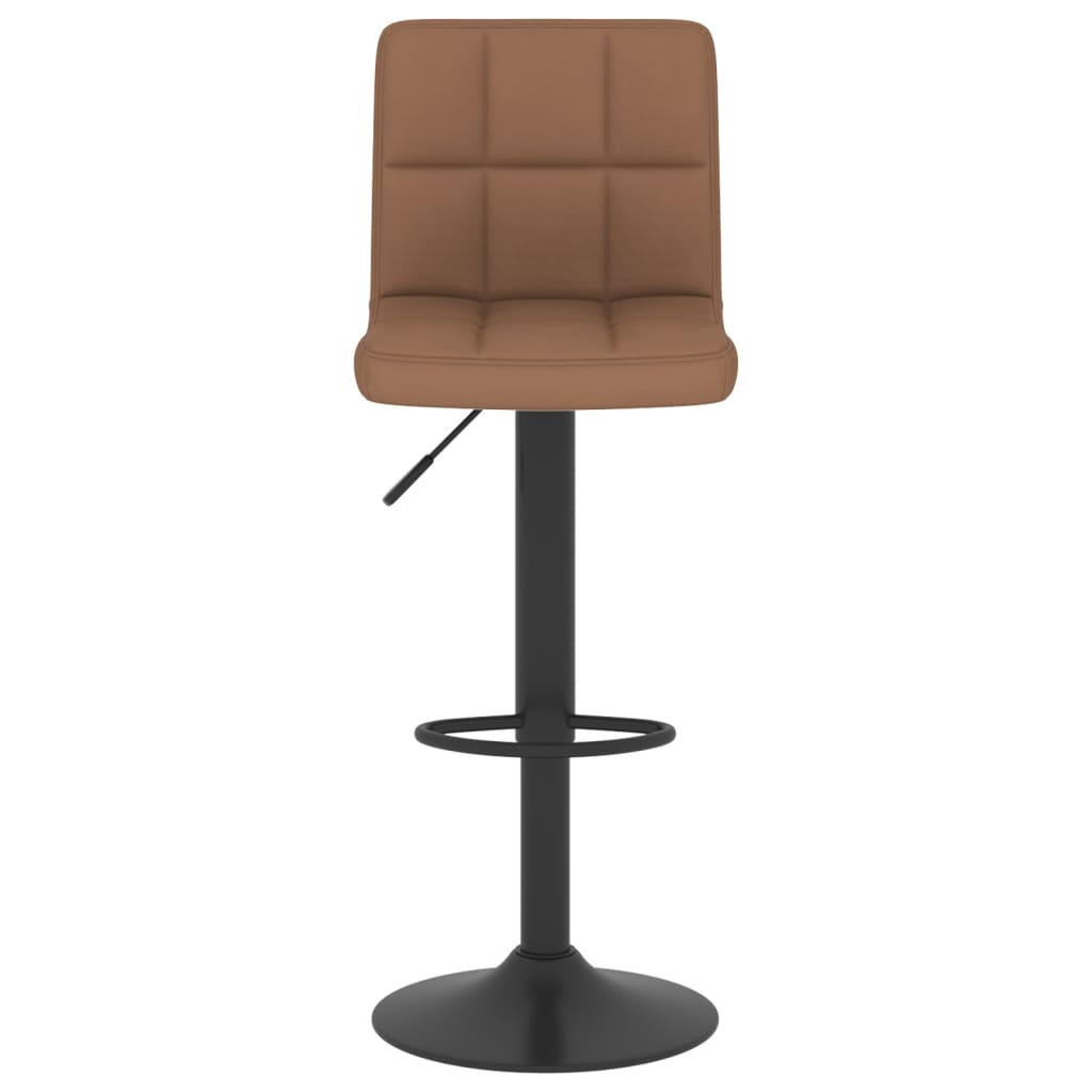 Tabourets de bar lot de 2 marron tissu - XIOS