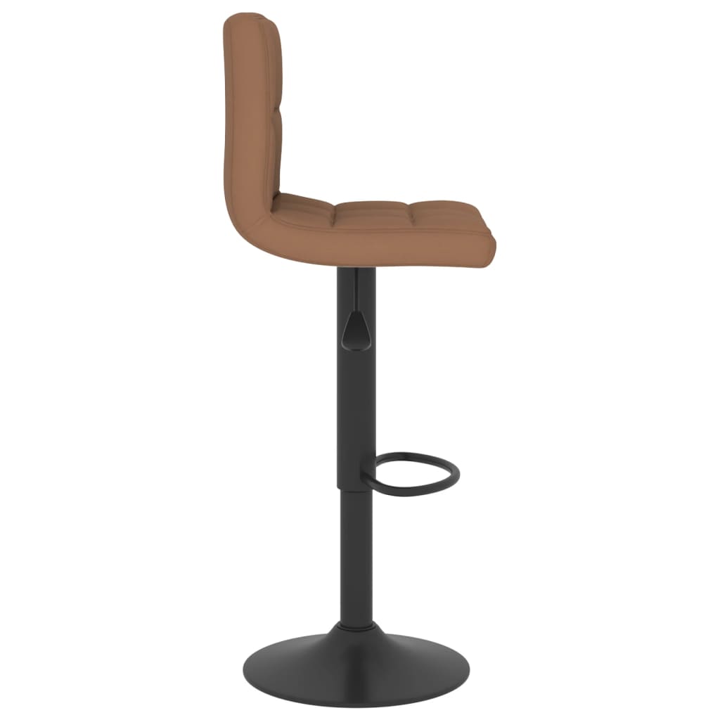 Tabourets de bar lot de 2 marron tissu - XIOS