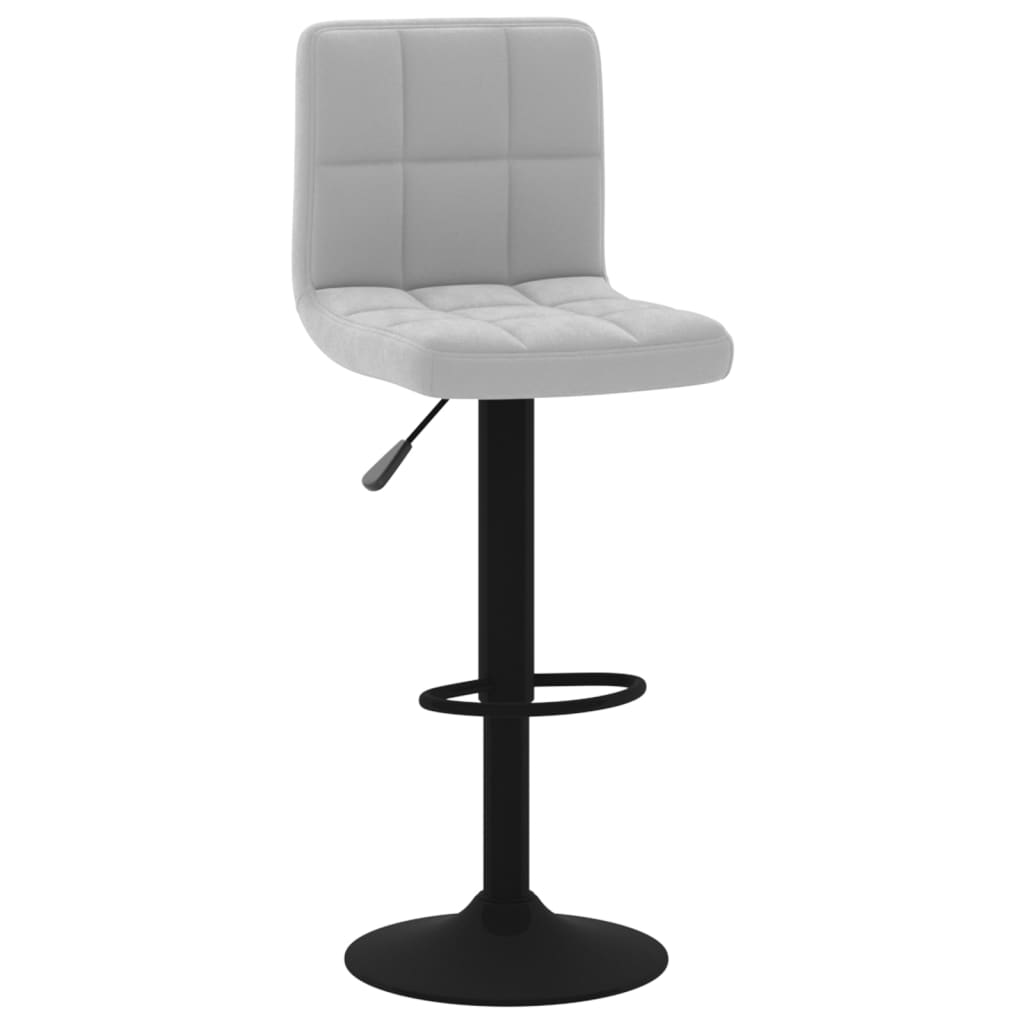 Tabouret de bar Gris clair Velours - XIOS