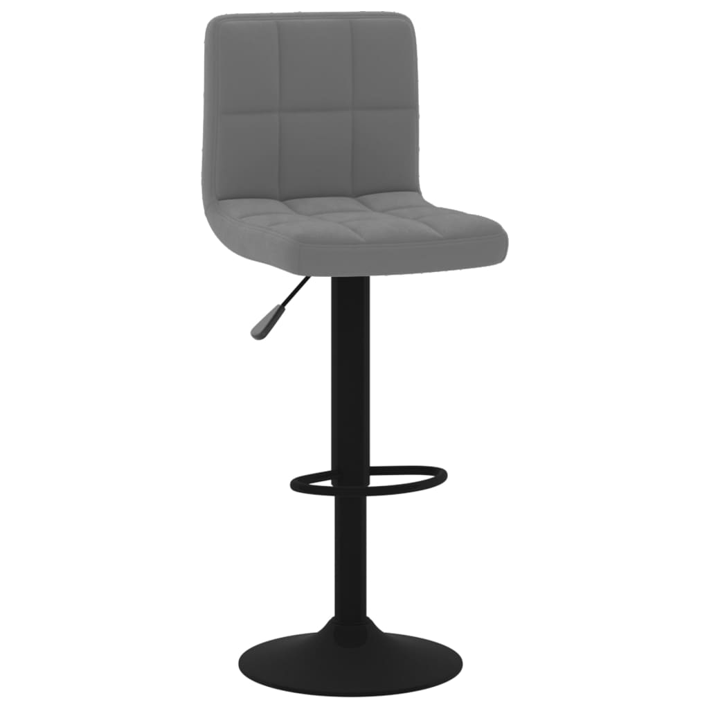 Tabouret de bar Gris foncé Velours - XIOS