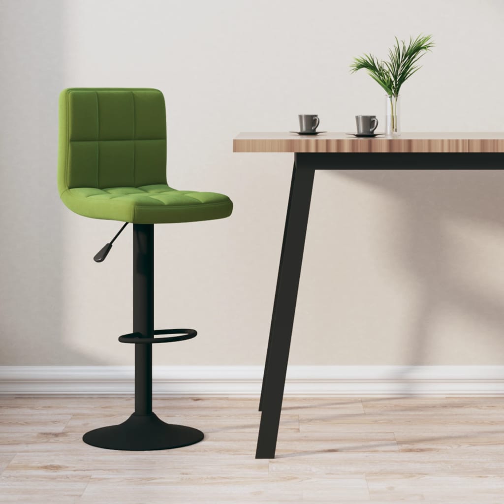 Tabouret de bar Vert clair Velours - XIOS