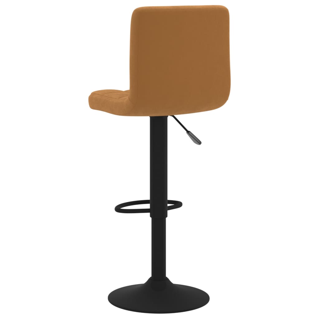 Tabourets de bar lot de 2 marron velours - XIOS