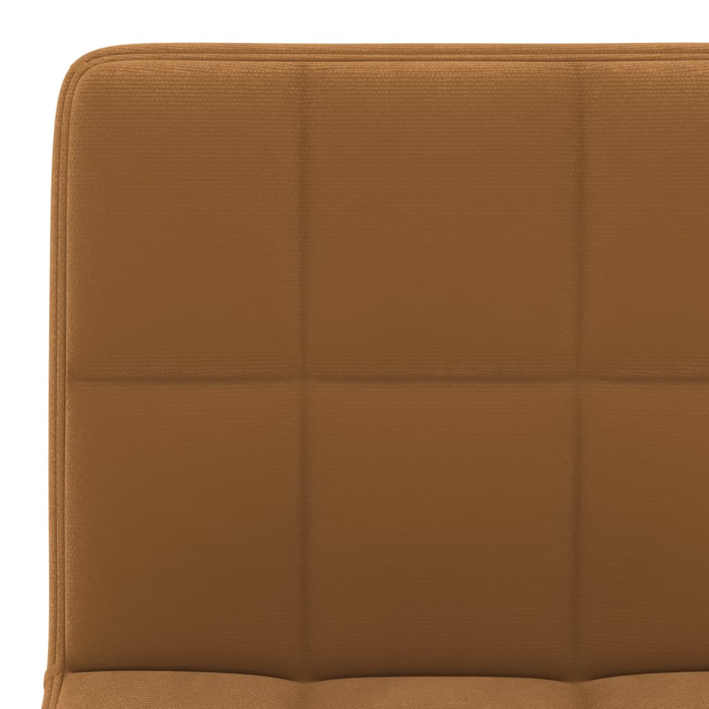 Tabourets de bar lot de 2 marron velours - XIOS