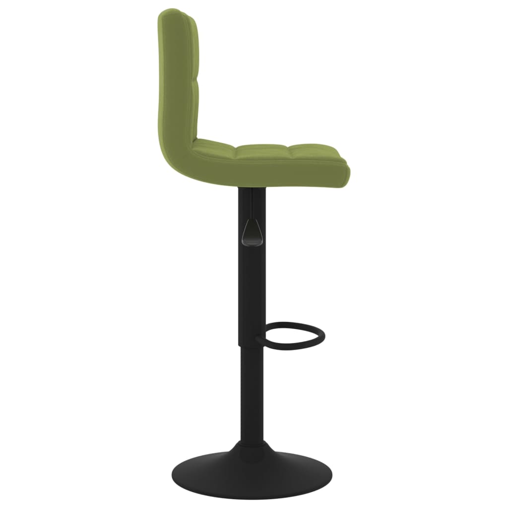 Tabourets de bar lot de 2 vert clair velours - XIOS