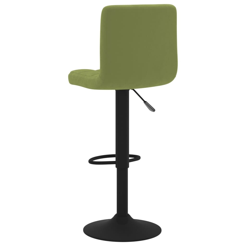 Tabourets de bar lot de 2 vert clair velours - XIOS