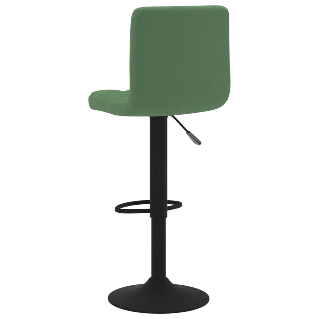 Tabourets de bar lot de 2 vert foncé velours - XIOS