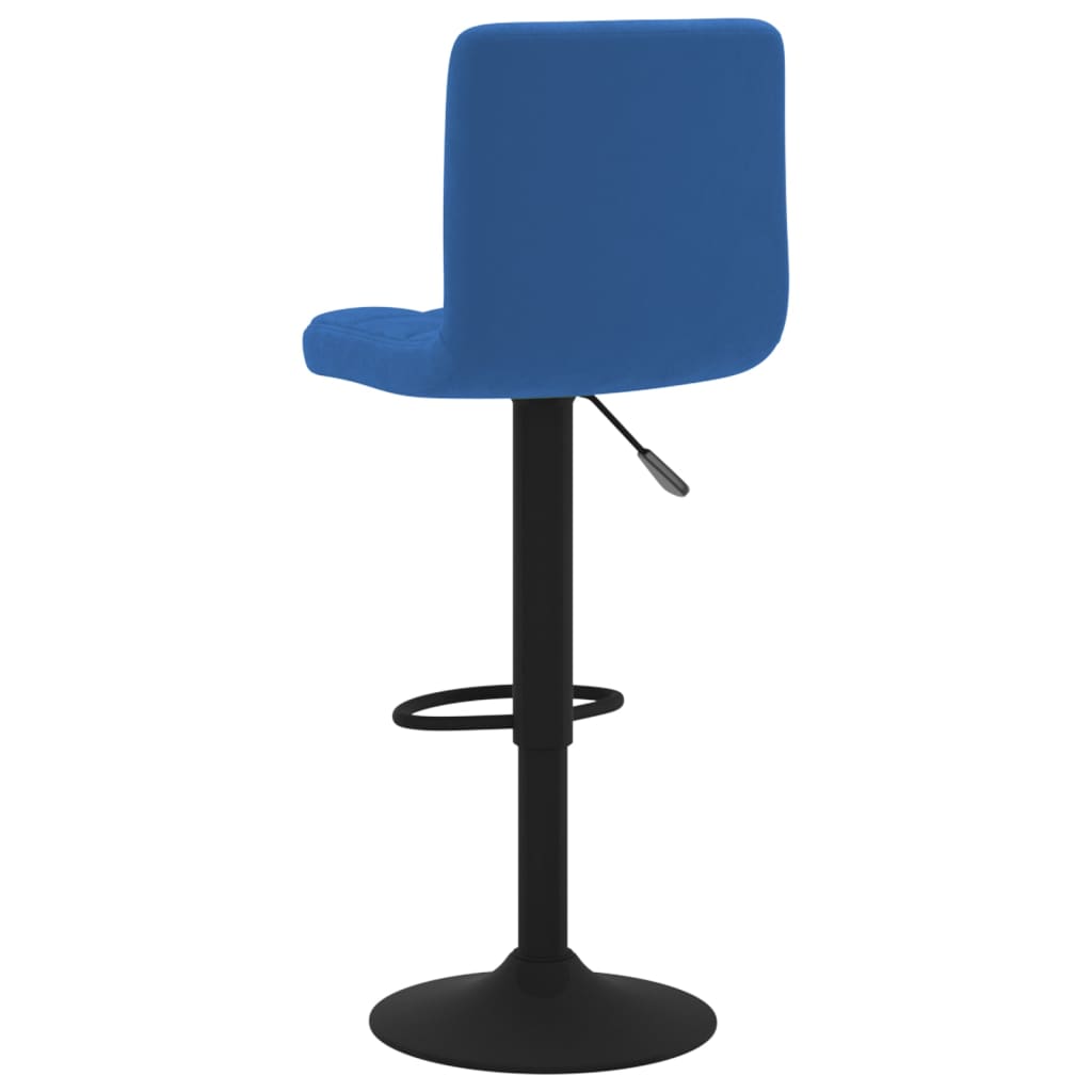 Tabourets de bar lot de 2 bleu velours - XIOS
