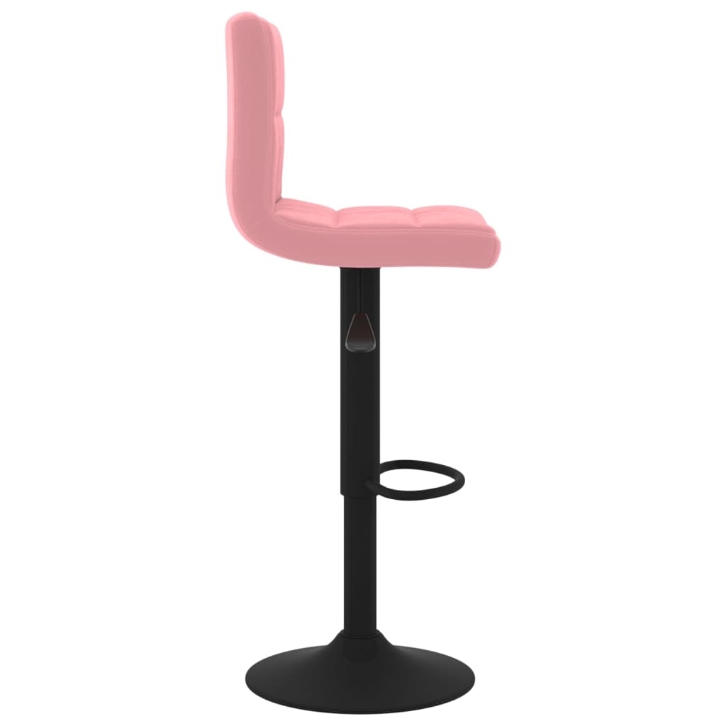 Tabourets de bar lot de 2 rose velours - XIOS