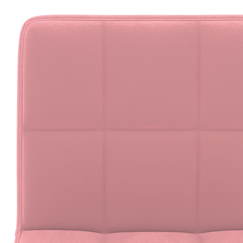 Tabourets de bar lot de 2 rose velours - XIOS