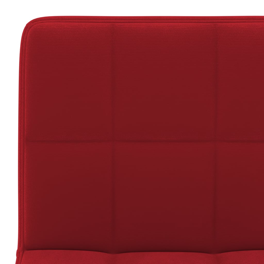 Tabourets de bar lot de 2 rouge bordeaux velours - XIOS