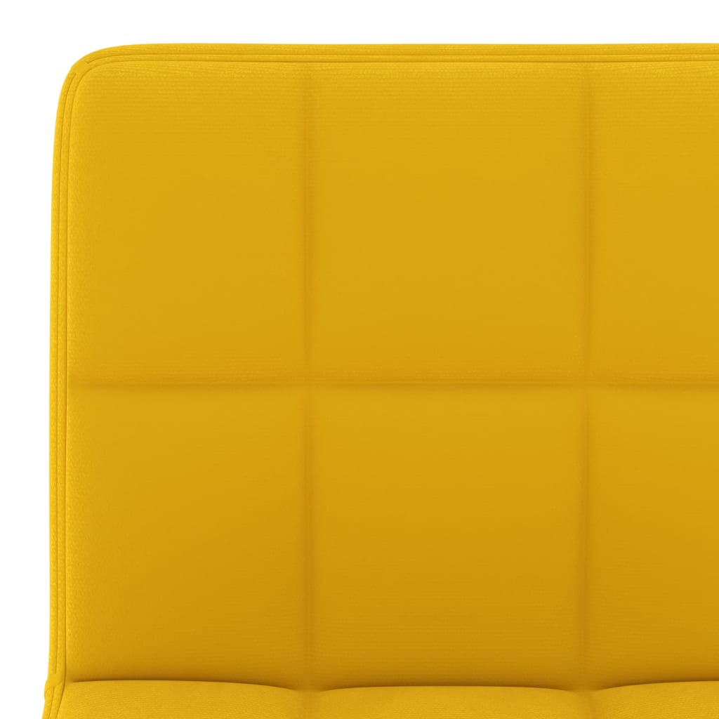 Tabourets de bar lot de 2 jaune moutarde velours - XIOS