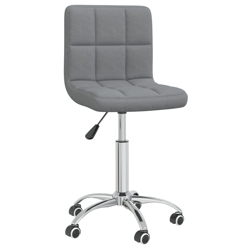 Chaise pivotante de bureau Gris clair Tissu - XIOS