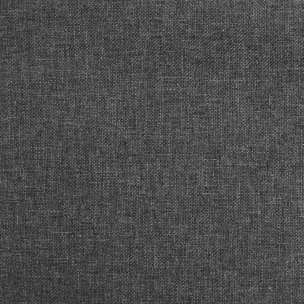 Chaise pivotante de bureau Gris foncé Tissu
