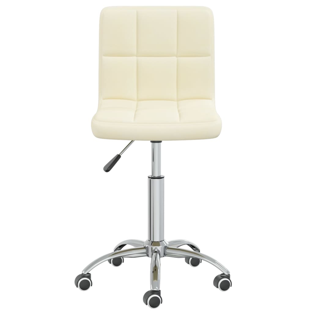 Chaise pivotante de bureau Crème Tissu - XIOS