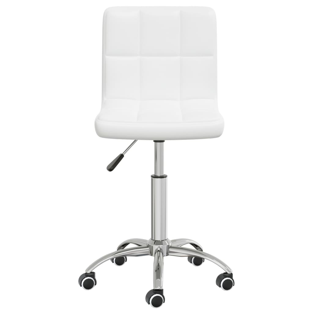 Chaise de bureau pivotante Blanc Similicuir - XIOS