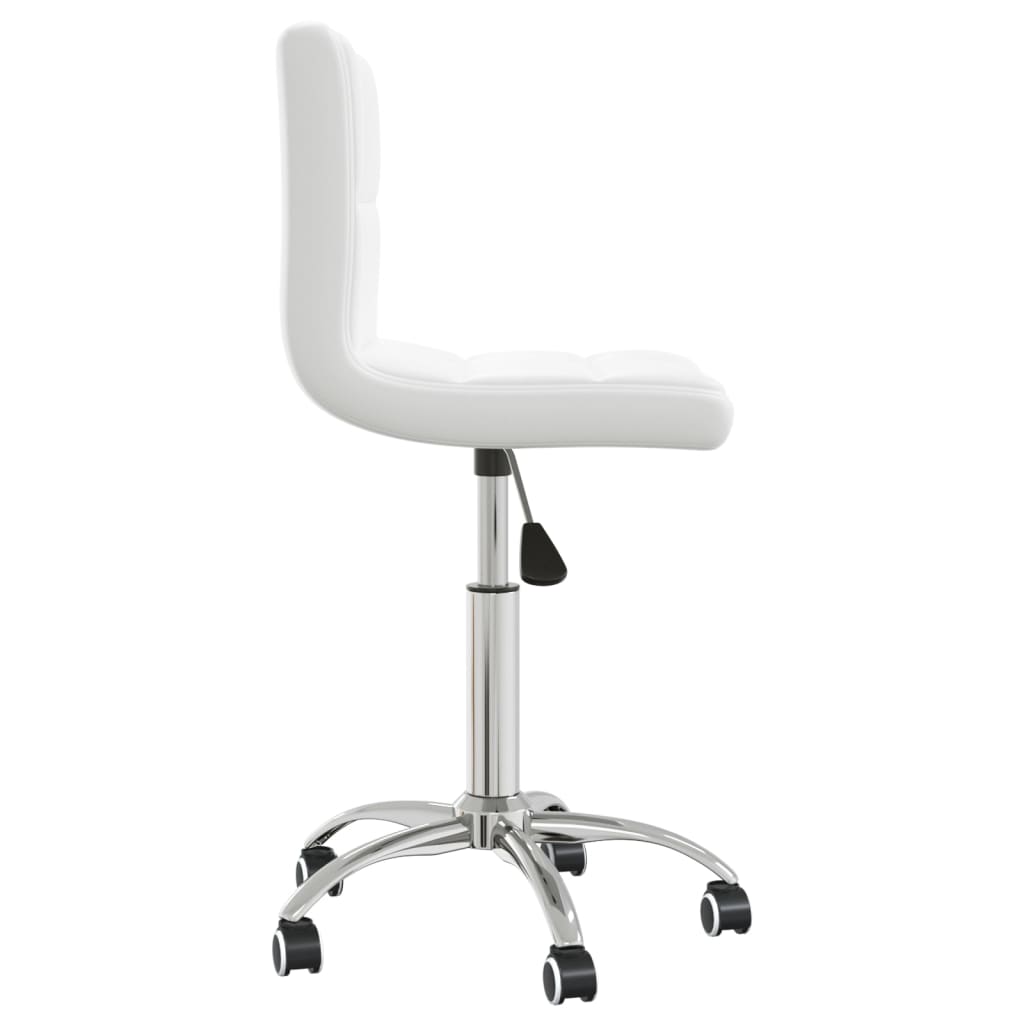 Chaise de bureau pivotante Blanc Similicuir - XIOS