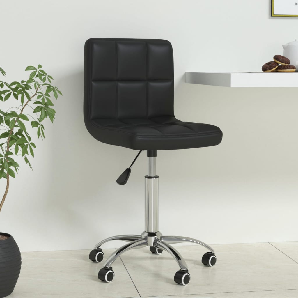 Chaise de bureau pivotante Noir Similicuir - XIOS