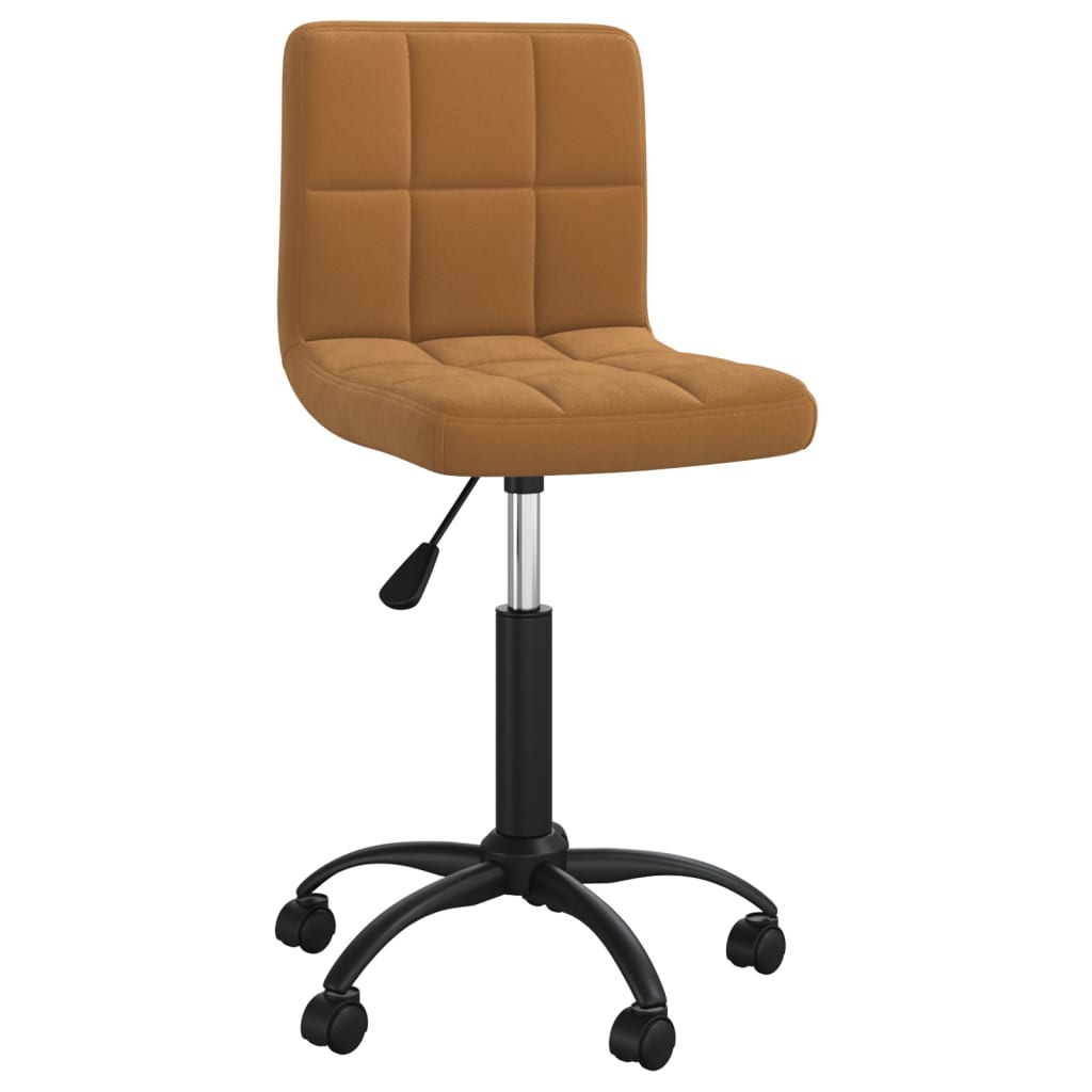 Chaise pivotante de bureau Marron Velours - XIOS