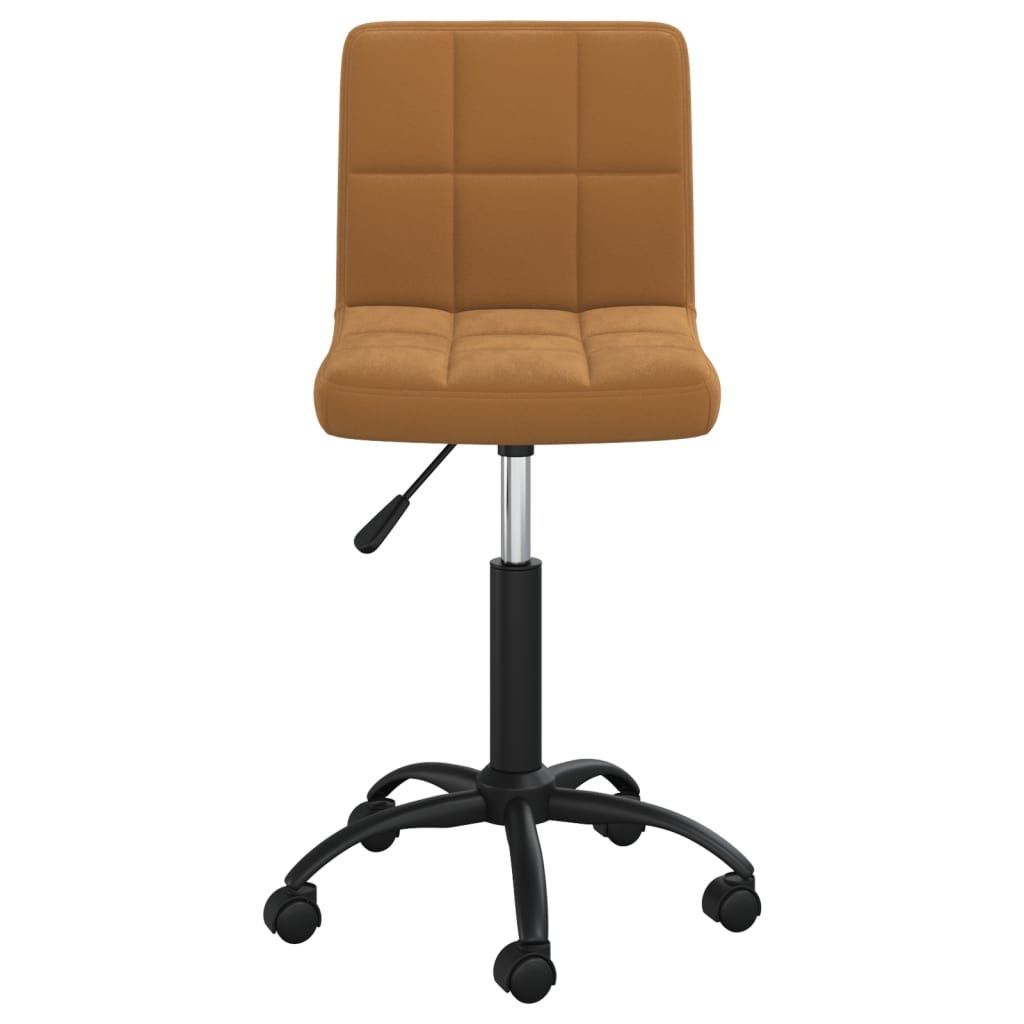 Chaise pivotante de bureau Marron Velours - XIOS
