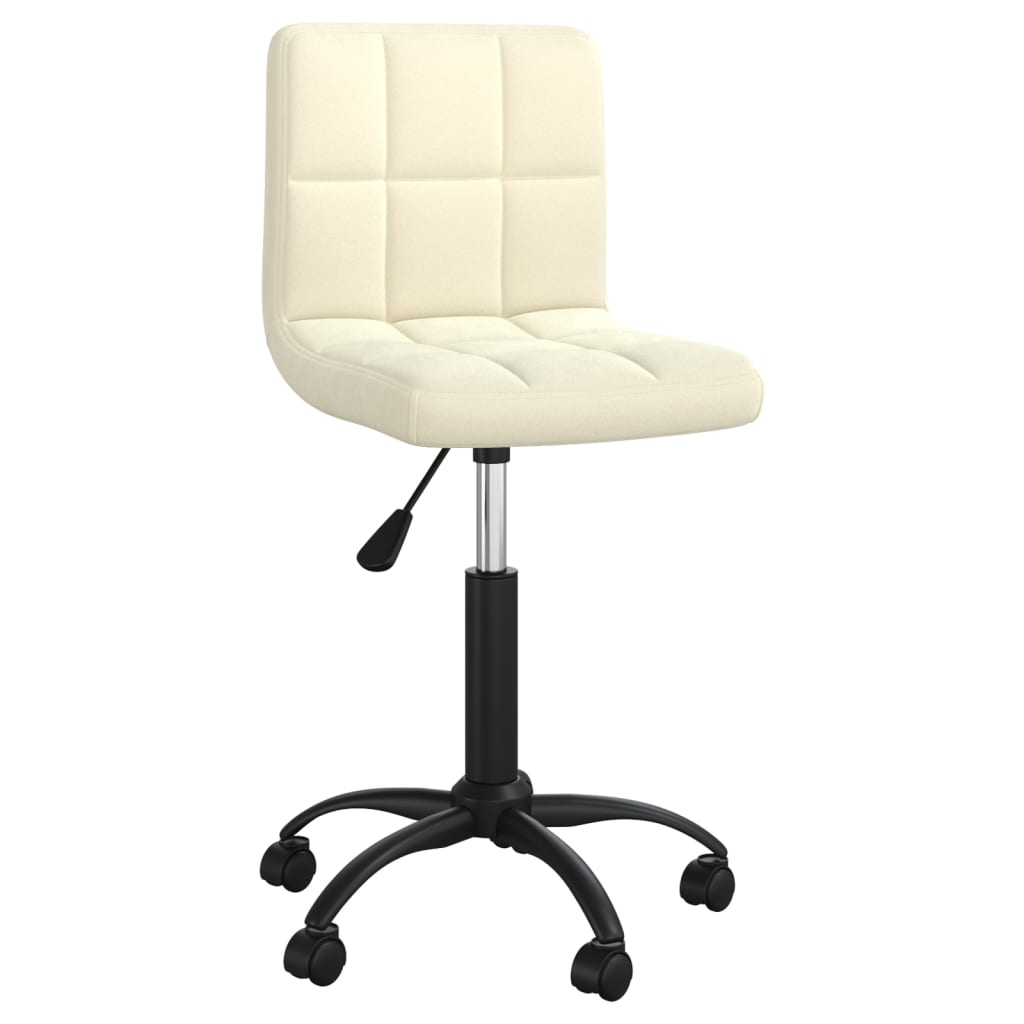 Chaise pivotante de bureau Crème Velours - XIOS