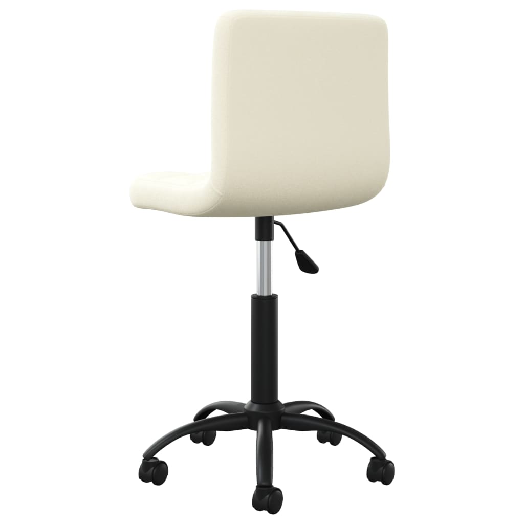 Chaise pivotante de bureau Crème Velours - XIOS