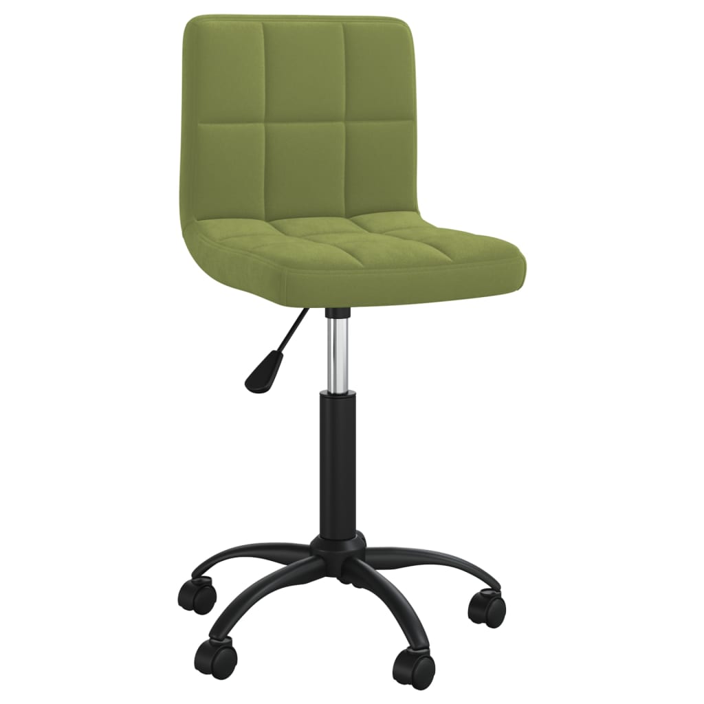Chaise pivotante de bureau Vert clair Velours - XIOS