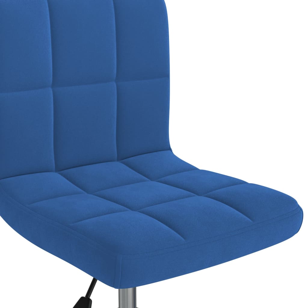 Chaise pivotante de bureau Bleu Velours - XIOS