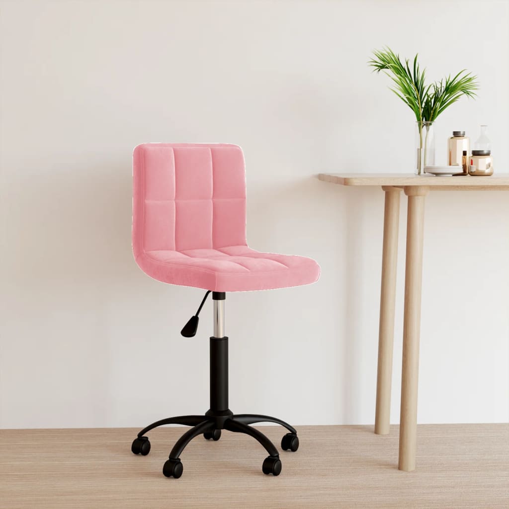 Chaise pivotante de bureau Rose Velours - XIOS