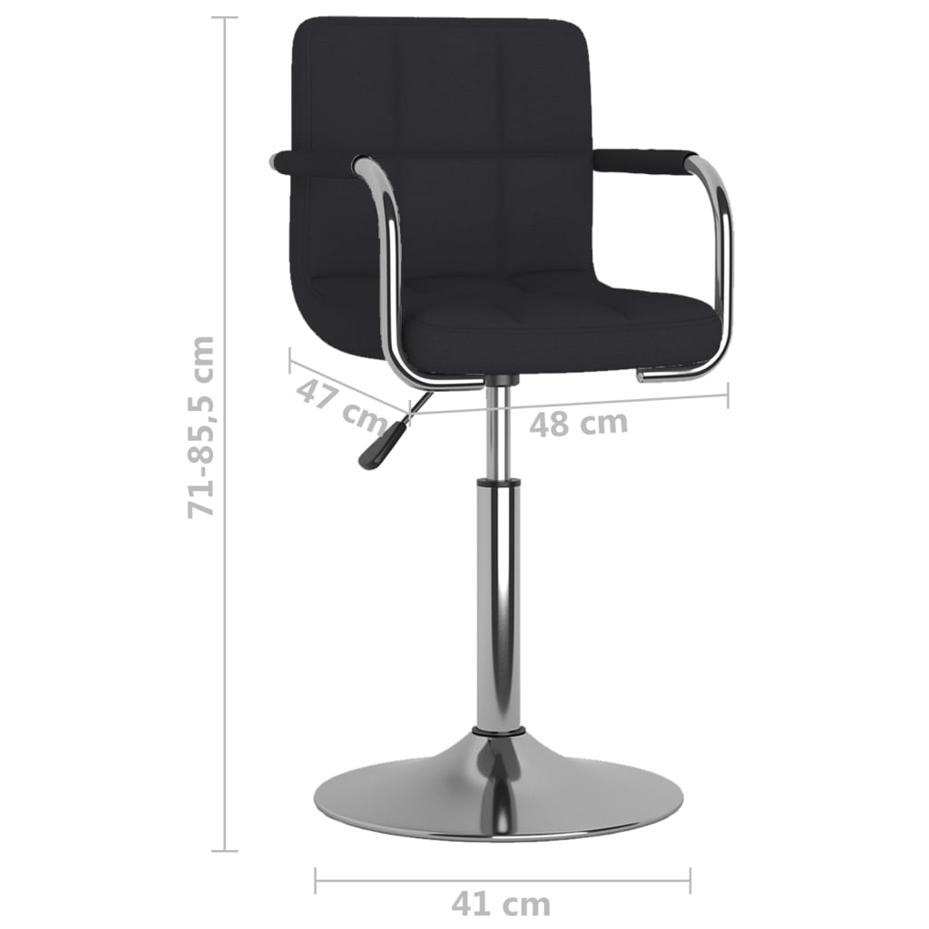 Tabouret de bar Noir Tissu - XIOS