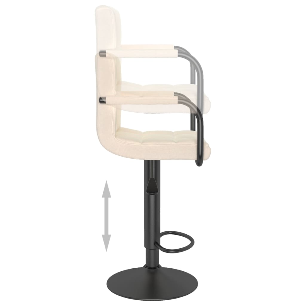 Tabouret de bar Crème Tissu - XIOS